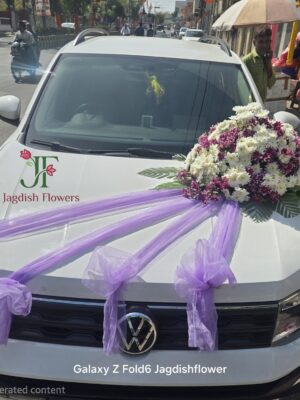 Luxury Floral Decoration for Wedding Entry Cars