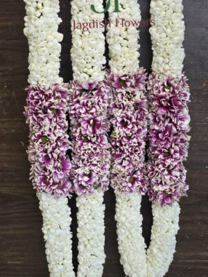 Premium fresh flower wedding haar with floral arrangements for Indian weddings