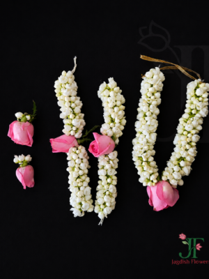 Pink Rose and Tagar Floral Jewellery for Co Bride Styling