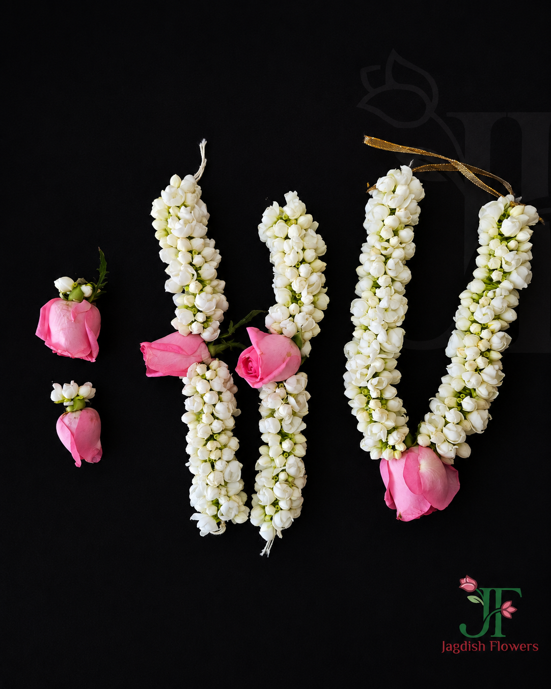 Pink Rose and Tagar Floral Jewellery for Co Bride Styling