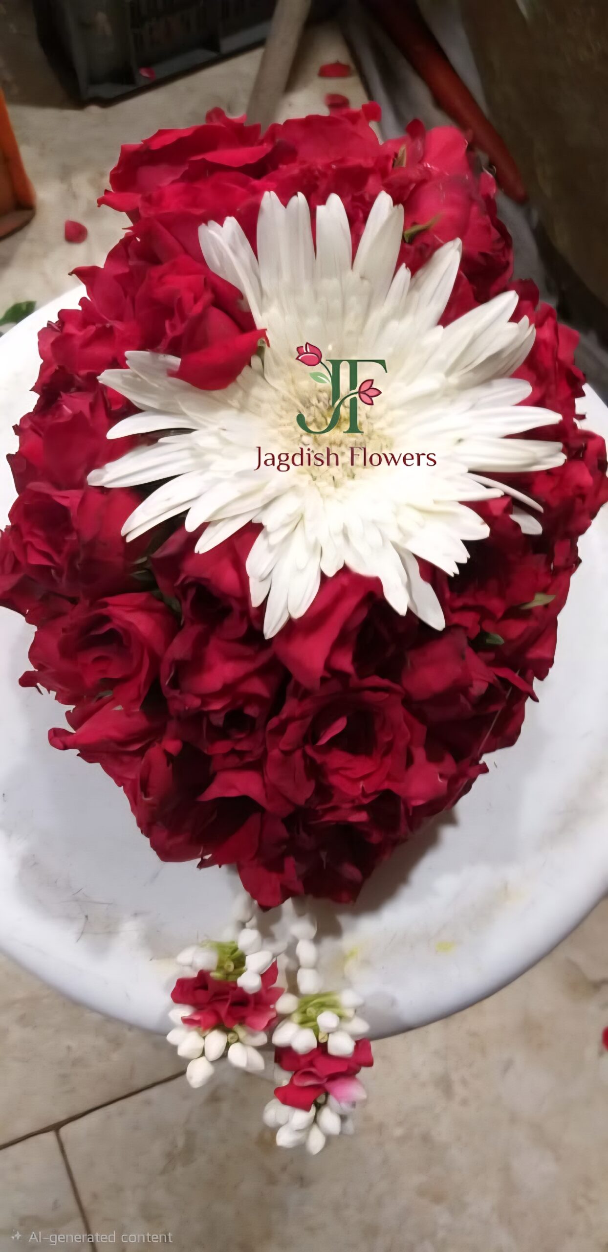 Designer wedding pada decoration with fresh flowers for Indian weddings