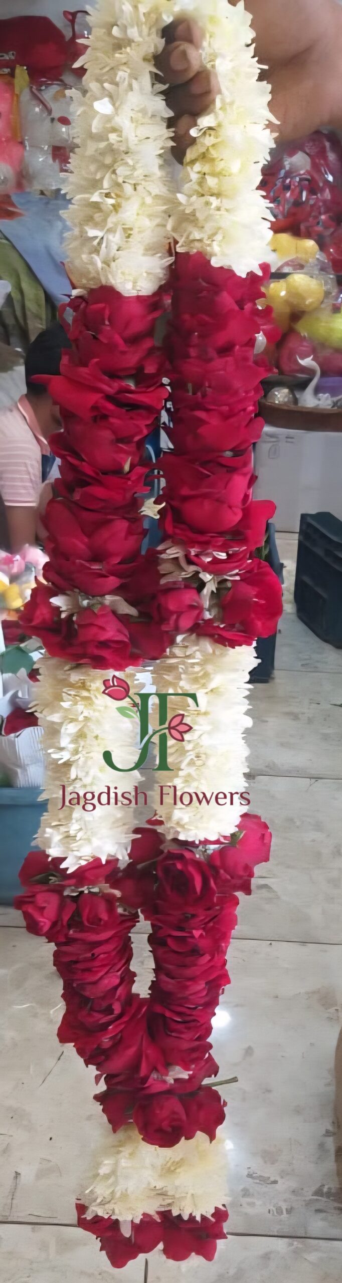 Luxury floral mala for home mandir and pooja decoration
