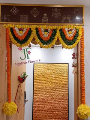 Designer artificial floral decoration for festive and wedding events