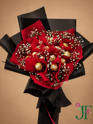 Premium Rocher Chocolate Bouquet for Romantic Gifting at Jagdish Flowers